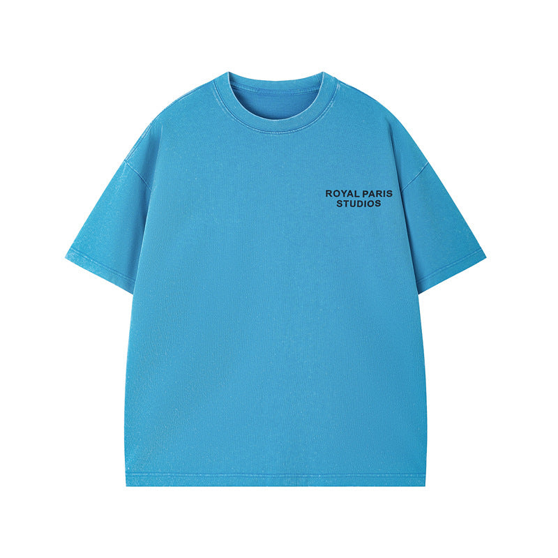 Áo Thun Tay Ngắn Wash Distressed Heavyweight