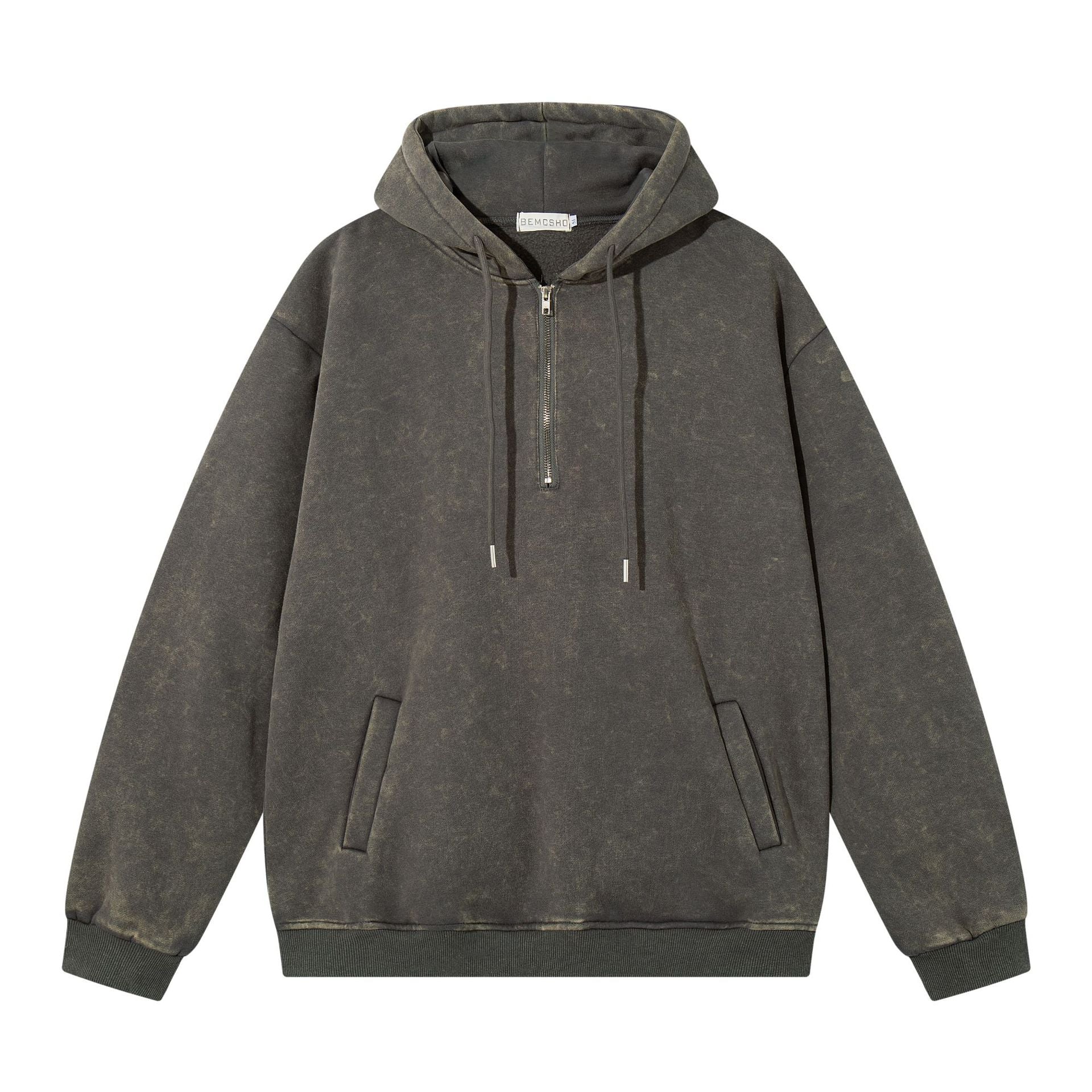Áo Hoodie Cổ Hở Nửa Độc Đáo
