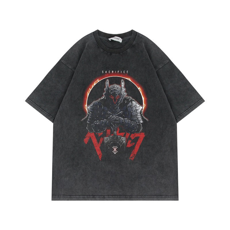 Áo Thun Oversize 280G Wash Cũ American Streetwear