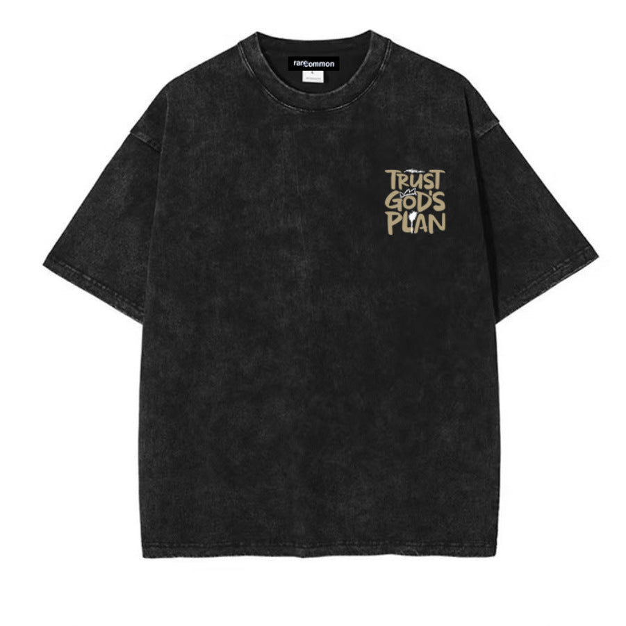Áo Thun Oversized Vintage Wash In Chữ Unisex (Bản 2)