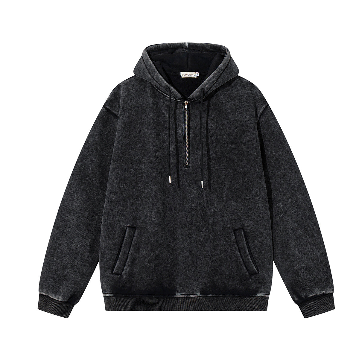 Áo Hoodie Cổ Hở Nửa Độc Đáo