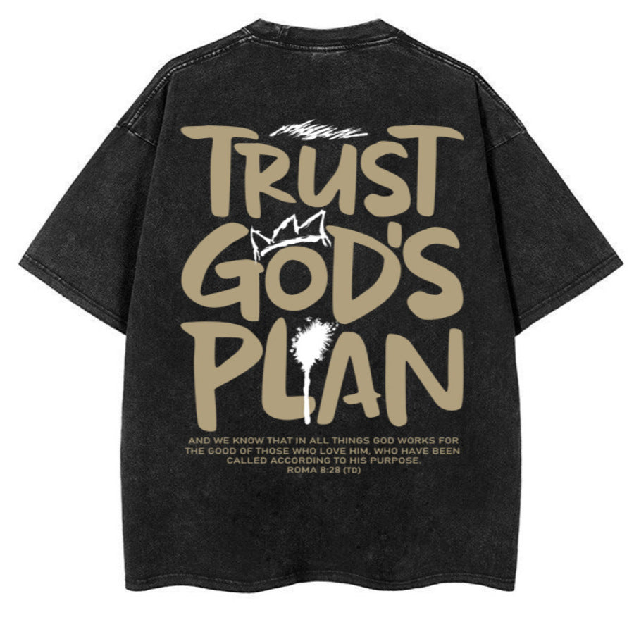 Áo Thun Oversized Vintage Wash In Chữ Unisex (Bản 2)