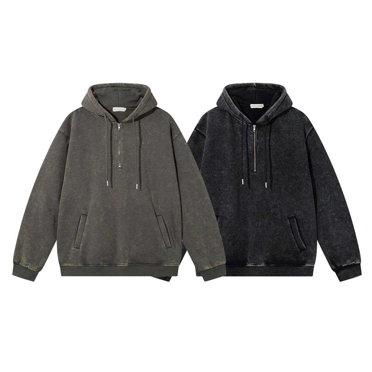 Áo Hoodie Cổ Hở Nửa Độc Đáo