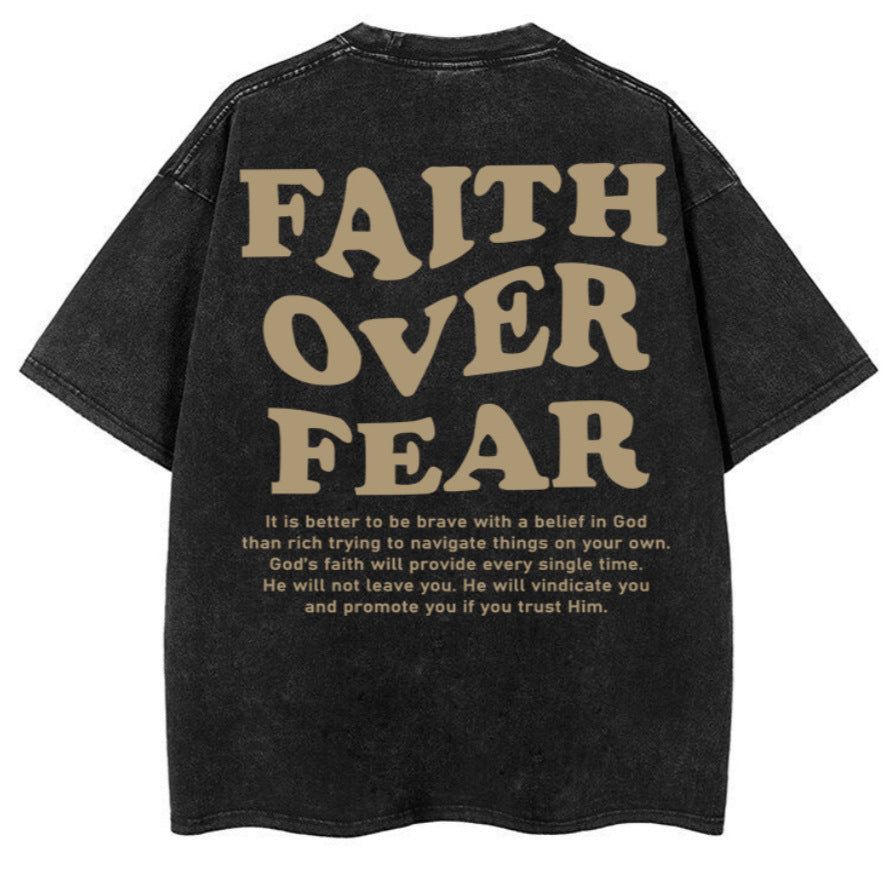 Áo Thun Oversized Vintage Wash In Chữ Unisex (Bản 3)