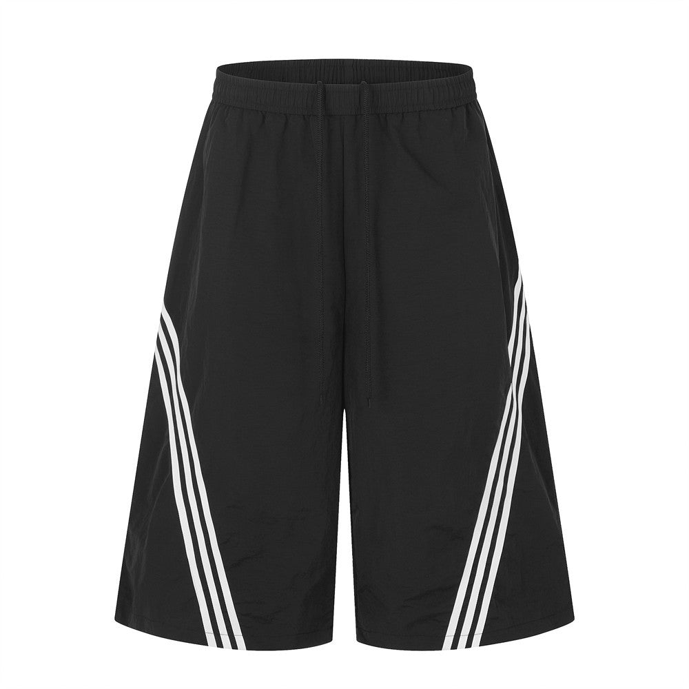 Quần Short Lụng Sọc Ba Vạch Dài 7 Tấc