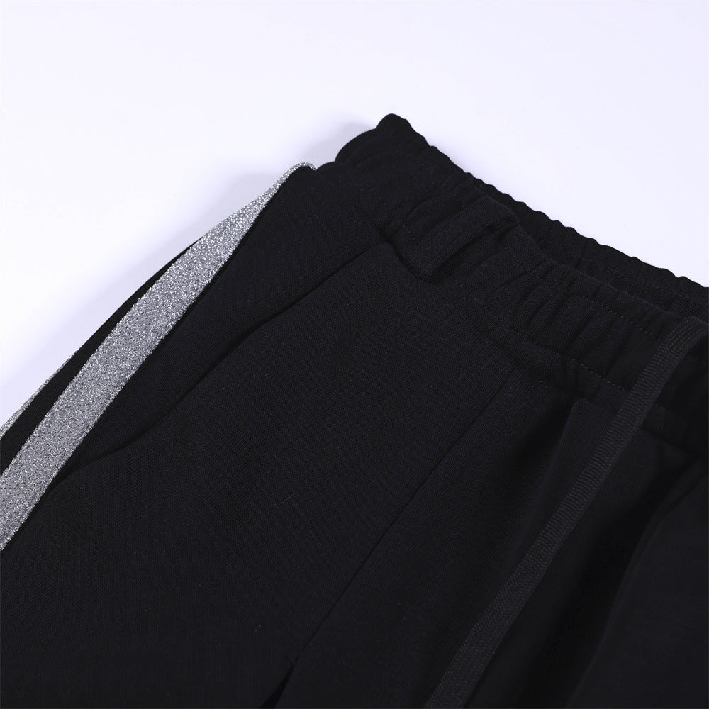 Quần Sweatpants Ba Vạch Ống Thẳng Lụng