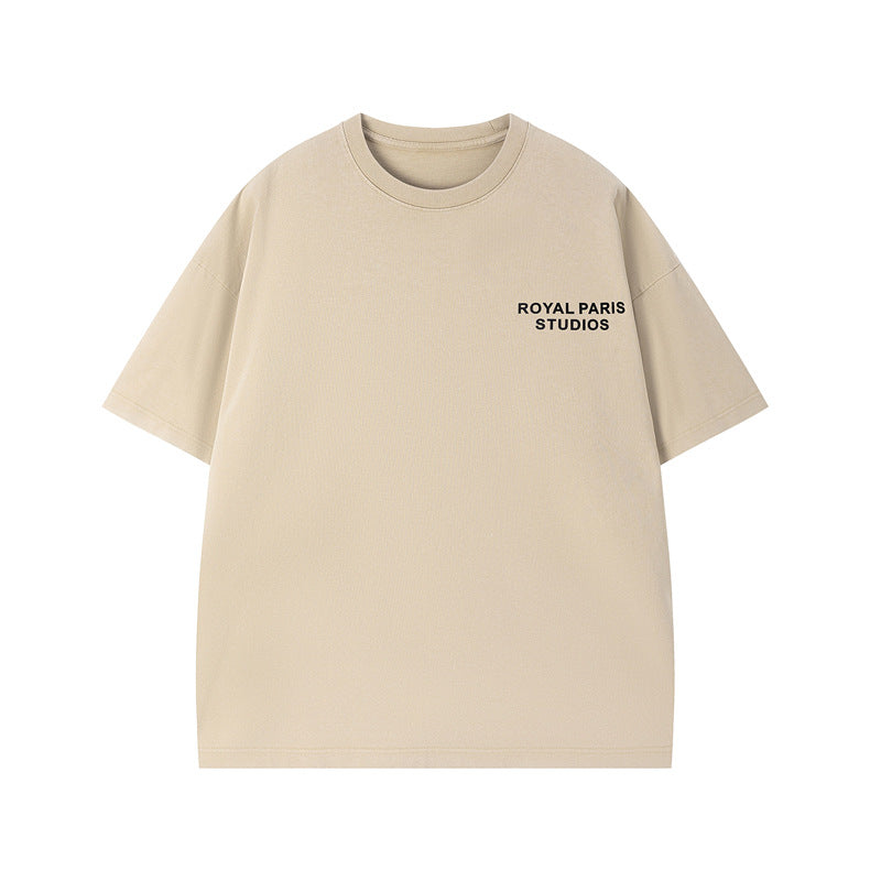 Áo Thun Tay Ngắn Wash Distressed Heavyweight