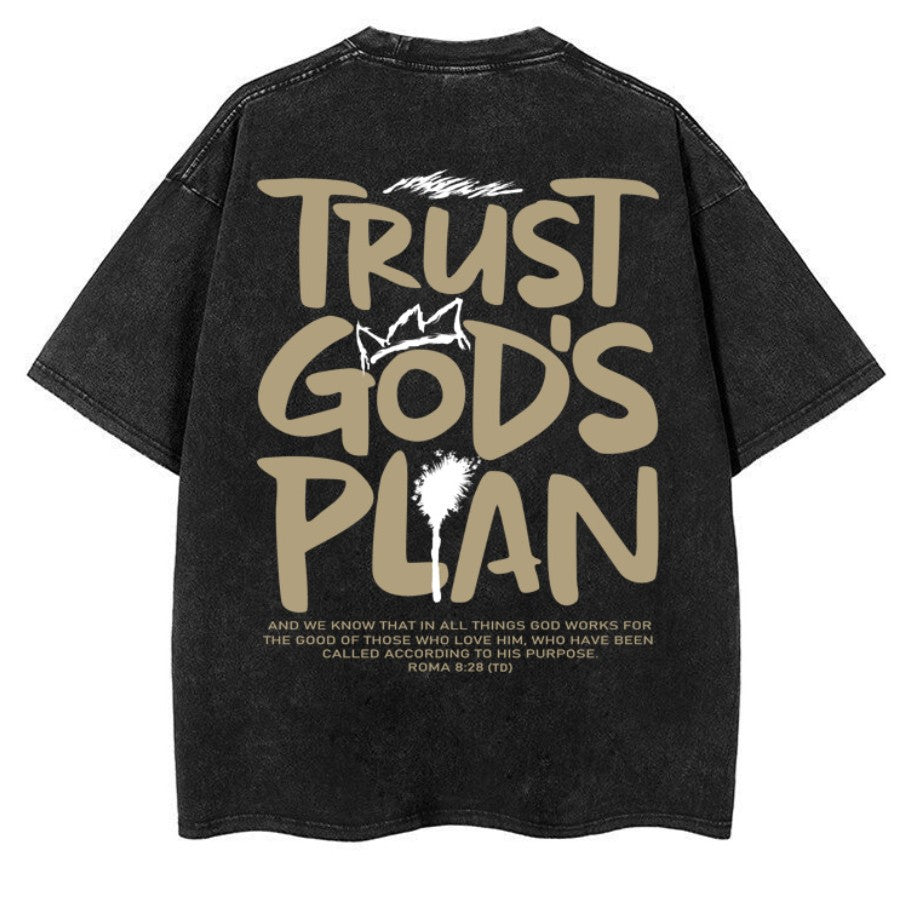 Áo Thun Oversized Vintage Wash In Chữ Unisex (Bản 2)