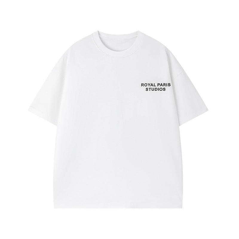 Áo Thun Tay Ngắn Wash Distressed Heavyweight