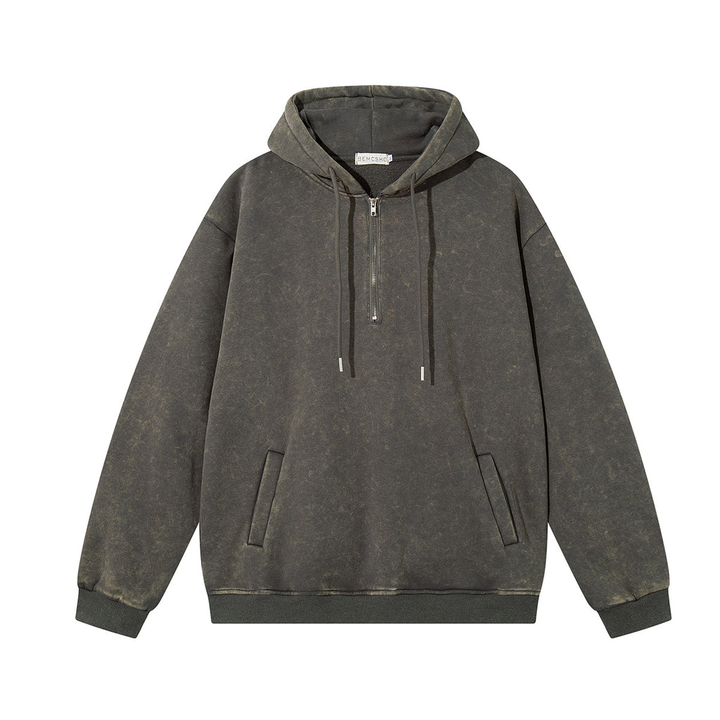Áo Hoodie Cổ Hở Nửa Độc Đáo