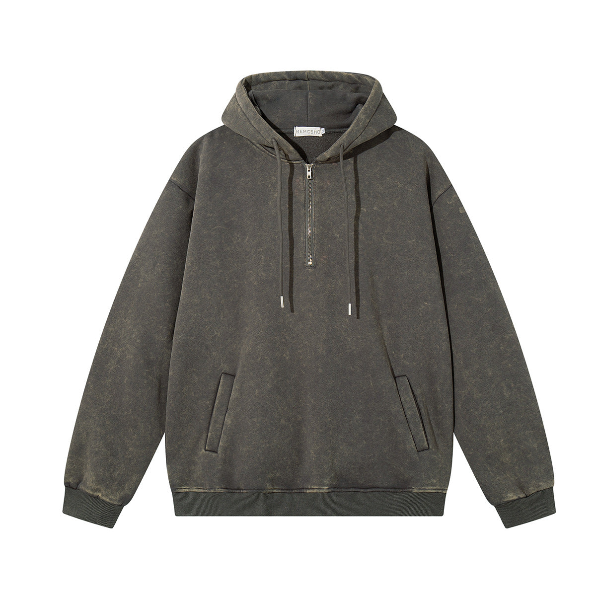 Áo Hoodie Cổ Hở Nửa Độc Đáo