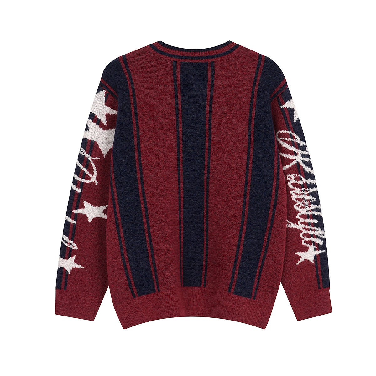Áo Sweater Len Sọc Baseball Cổ V